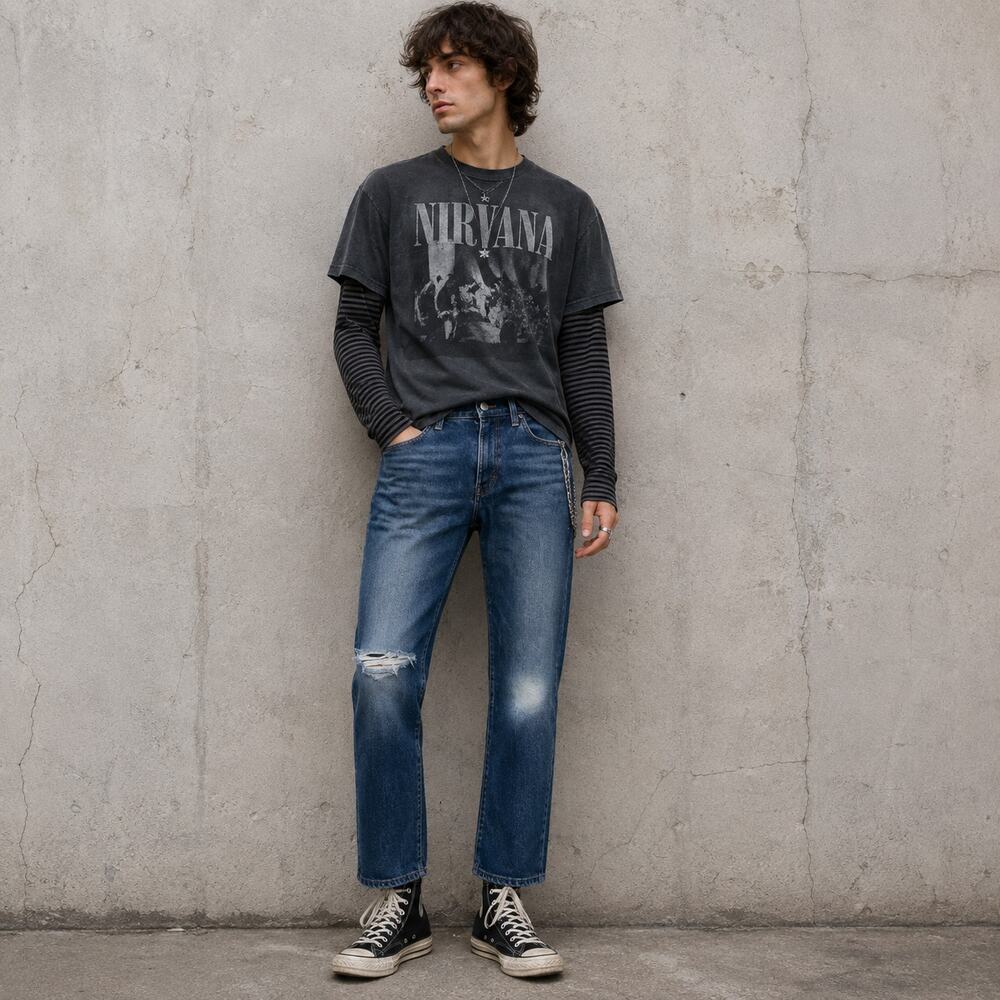 J Brand #826C032 Pure Cut Straight Jeans Men’s Size 28 Distressed Cropped Denim